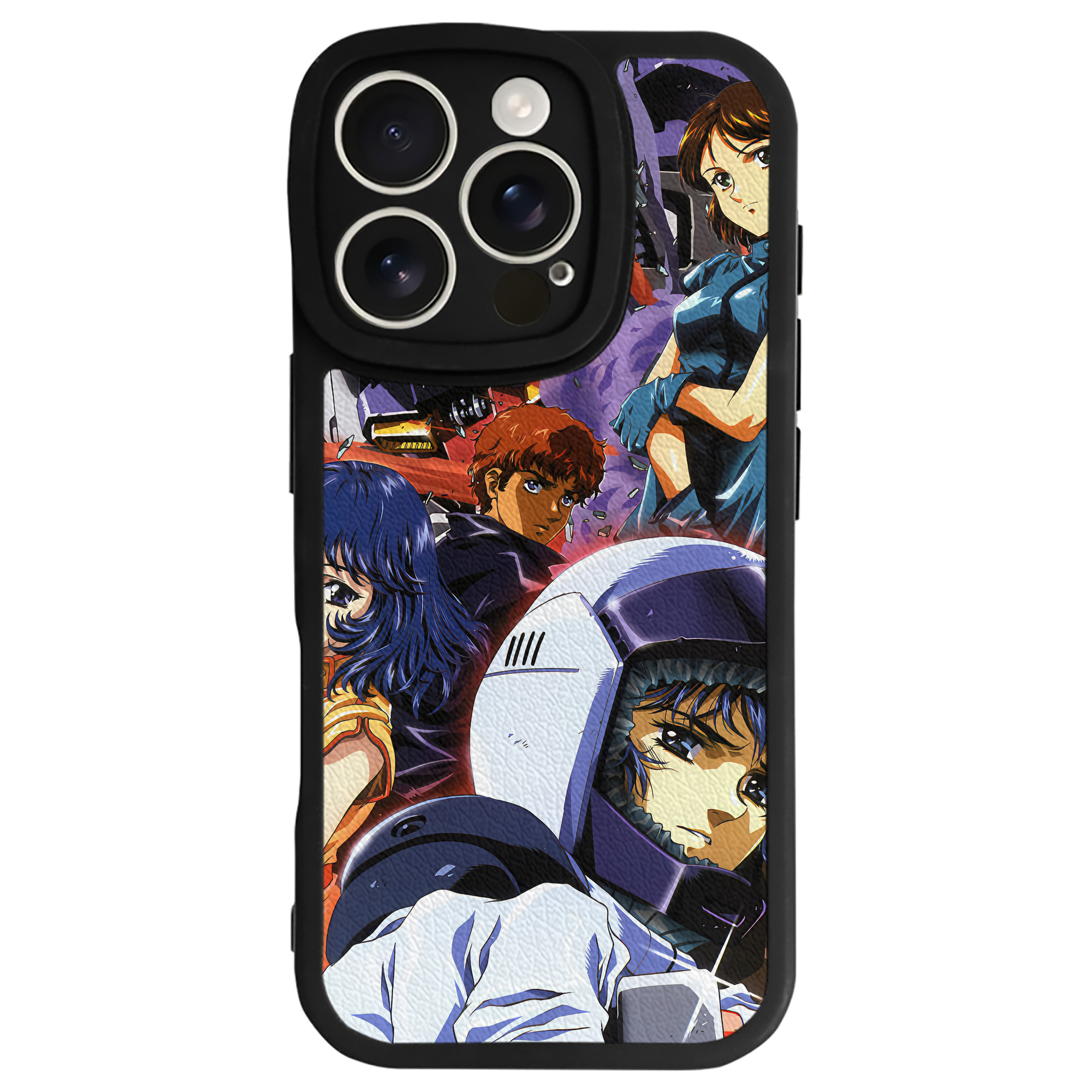 （画像用） 機動戦士ガンダム Mobile Suit Gundam 【iPhone 16シリーズ対応】シリコンスマホケース（レザー調） 材質：シリコン